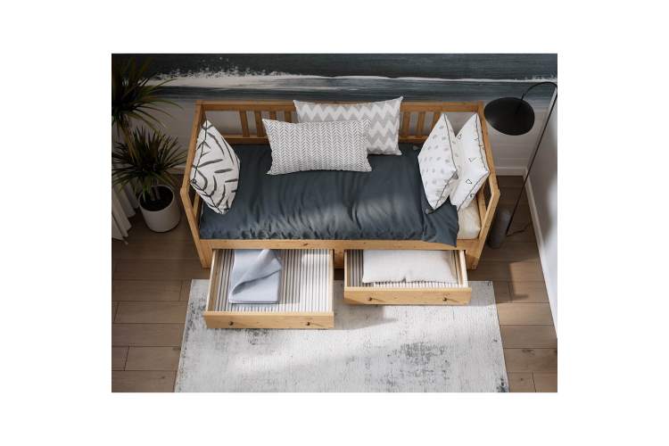 Кровать-тахта КЫМОР 80x200 Светло-коричневый-4