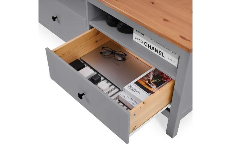 ТВ-тумба КЫМОР 183 Серый/Светло-коричневый-6