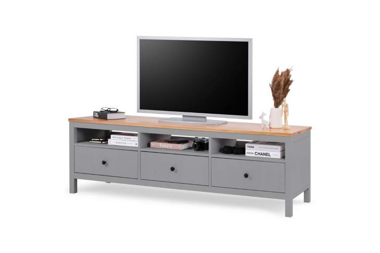 ТВ-тумба КЫМОР 183 Серый/Светло-коричневый