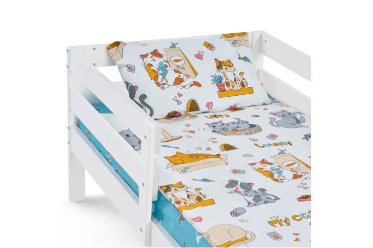 Кровать детская ОШ 80х160 Белый-7