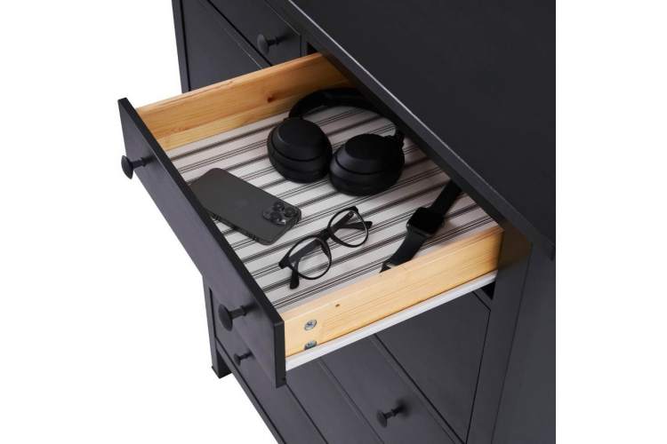 Комод КЫМОР 6 ящиков Черный-5