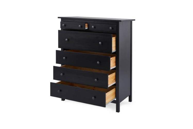 Комод КЫМОР 6 ящиков Черный-4