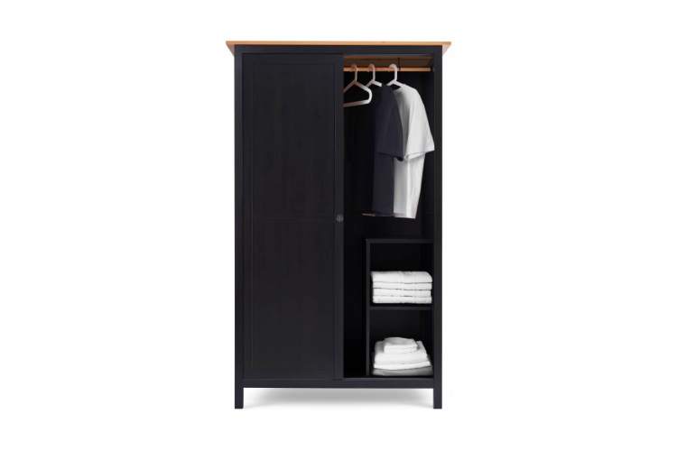 Шкаф раздвижной КЫМОР Черный/Светло-коричневый-4