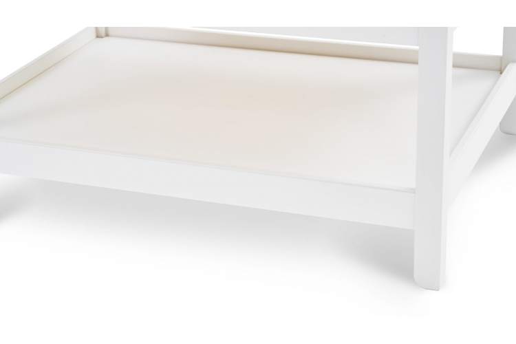 Журнальный стол КОДЗУВ 100x75 Белый/Светло-коричневый-9