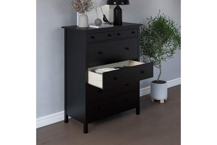 Комод КЫМОР 6 ящиков Черный-3