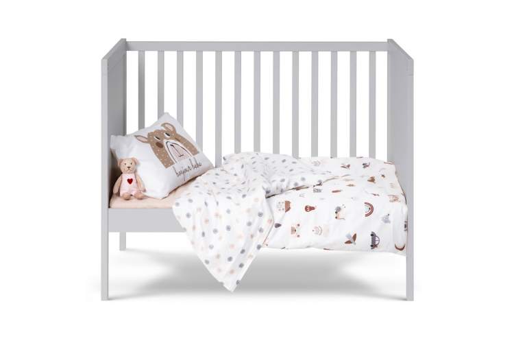 Кровать детская КОЧ 60х120 Светло-серый-1