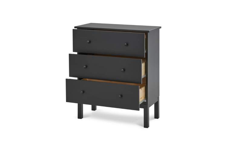 Комод ТИРАНА 3 ящика Черный-4