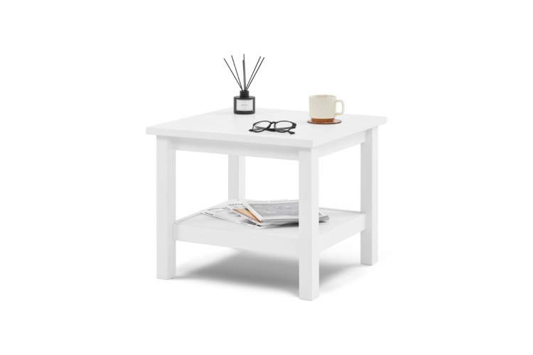 Журнальный стол КЫМОР 55х55 Белый
