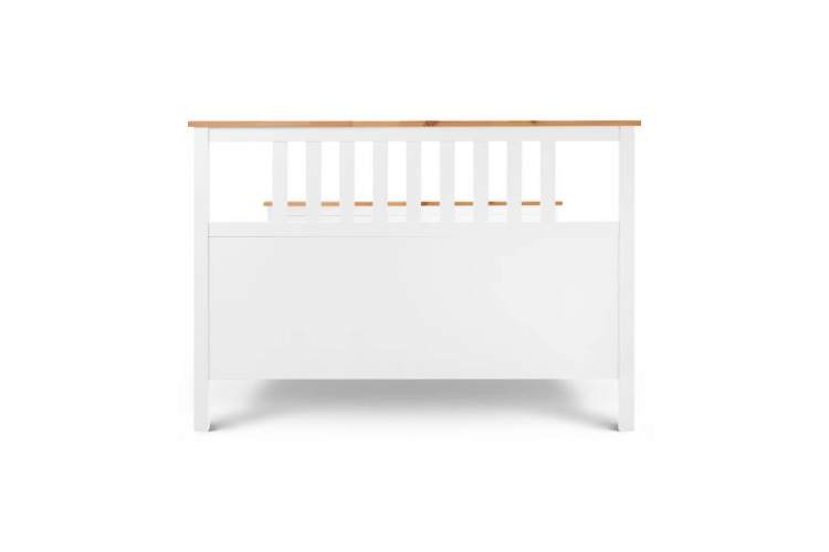 Кровать КЫМОР 160x200 Белый/Светло-коричневый-11