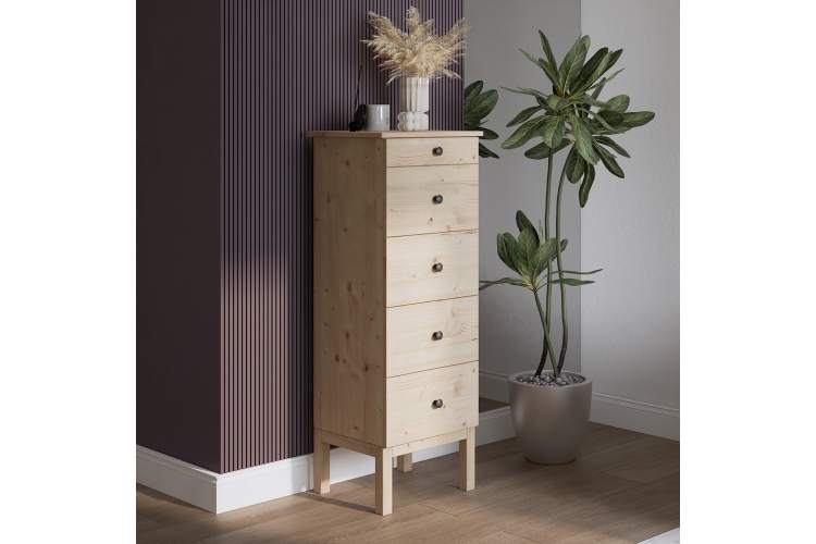 Комод ТИРАНА 5 ящиков 48 Без отделки-3