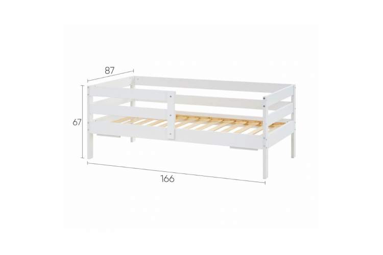 Кровать детская ОШ 80х160 Белый-12