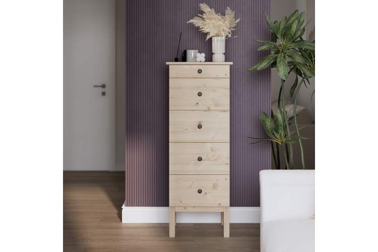 Комод ТИРАНА 5 ящиков 48 Без отделки-2