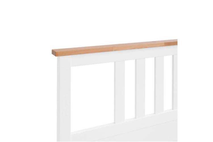 Кровать КЫМОР 160x200 Белый/Светло-коричневый-9