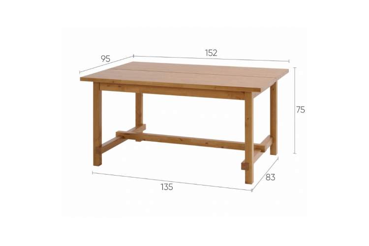 Обеденный стол ТОЛЫСЬ 152x95-10