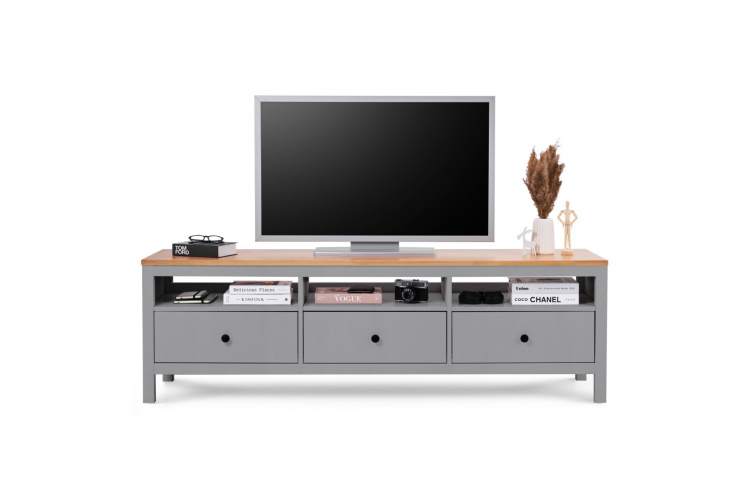 ТВ-тумба КЫМОР 183 Серый/Светло-коричневый-1