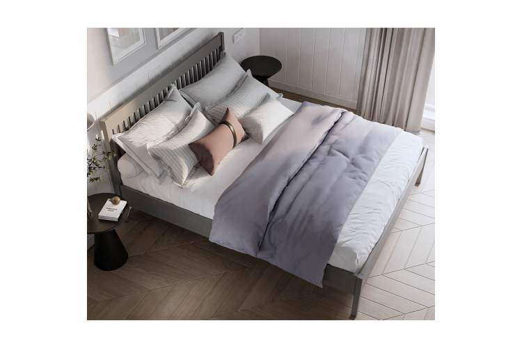 Кровать ИЛЕКСА 160х200 Серый-4