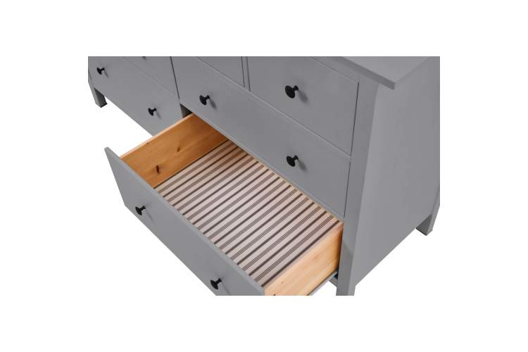 Комод КЫМОР 8 ящиков Серый-5