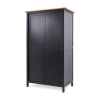 Шкаф раздвижной КЫМОР Черный/Светло-коричневый