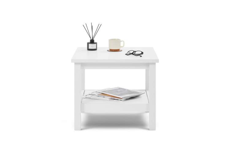 Журнальный стол КЫМОР 55х55 Белый-1