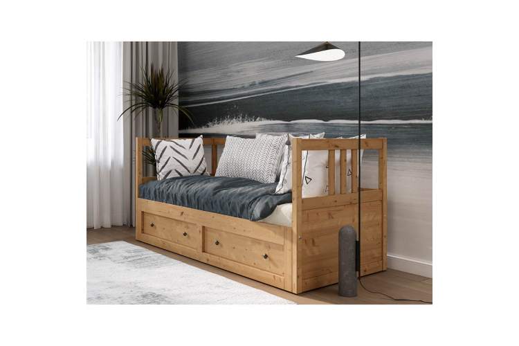 Кровать-тахта КЫМОР 80x200 Светло-коричневый-3