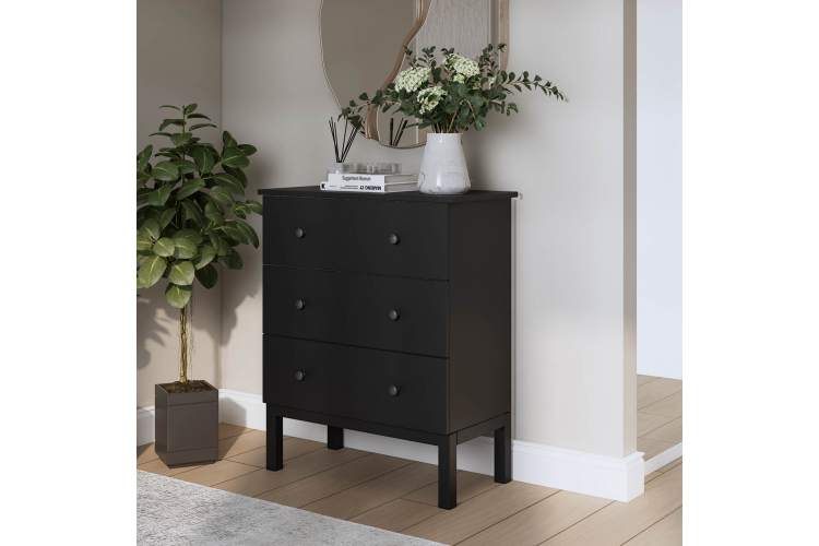 Комод ТИРАНА 3 ящика Черный-2