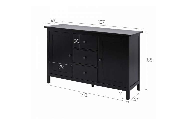 Сервант КЫМОР Черный-11