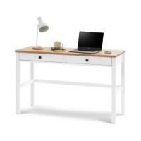 Письменный стол КЫМОР 121x47 Черный/Светло-коричневый