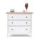 Комод КЫМОР 3 ящика Белый/Светло-коричневый