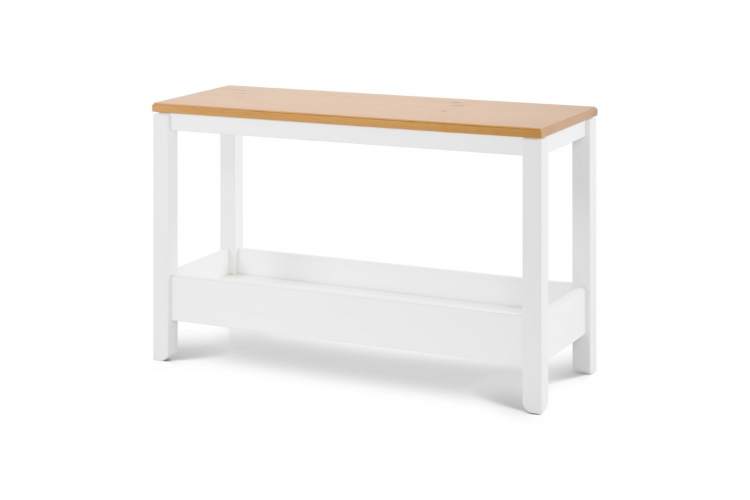 Консольный стол КОДЗУВ 100x35 Белый/Светло-коричневый-5