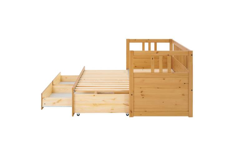 Кровать-кушетка КЫМОР с выдвижением 80x200 Светло-коричневый-14