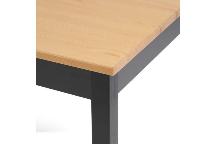 Стол обеденный ЛЫМ 74x74 Черный/Светло-коричневый-6