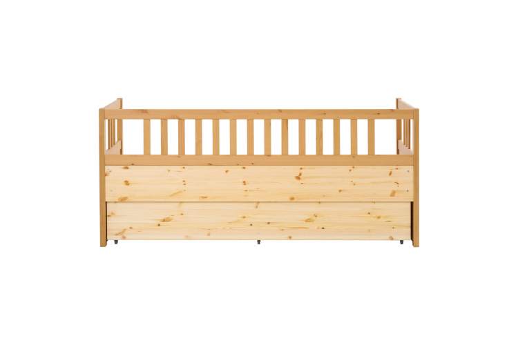 Кровать-кушетка КЫМОР с выдвижением 80x200 Светло-коричневый-15