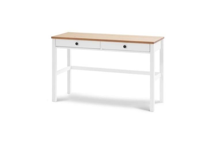Письменный стол КЫМОР 121x47 Белый/Светло-коричневый-5