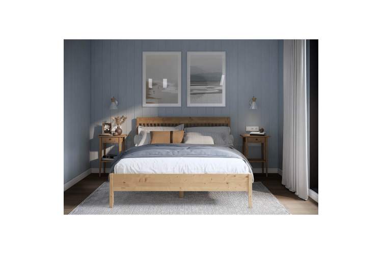 Кровать ИЛЕКСА 160х200 Светло-коричневый-3