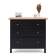 Комод КЫМОР 3 ящика Черный/Светло-коричневый