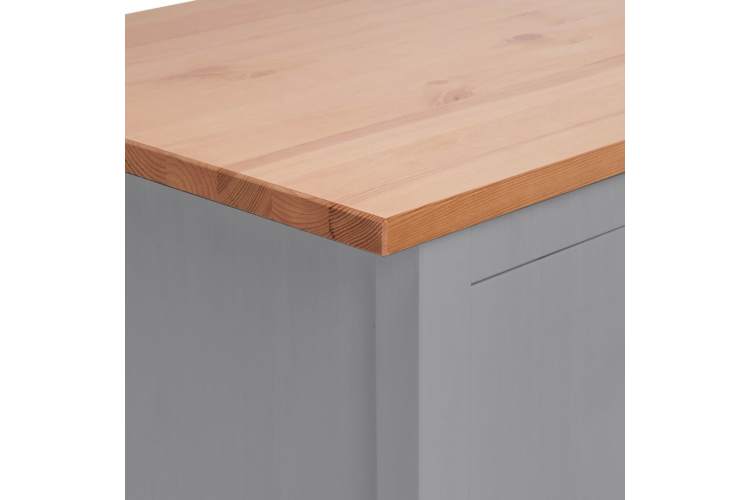 Комод КЫМОР 8 ящиков Серый/Светло-коричневый-10
