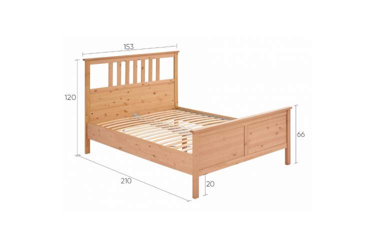 Кровать КЫМОР 140x200 Светло-коричневый-12