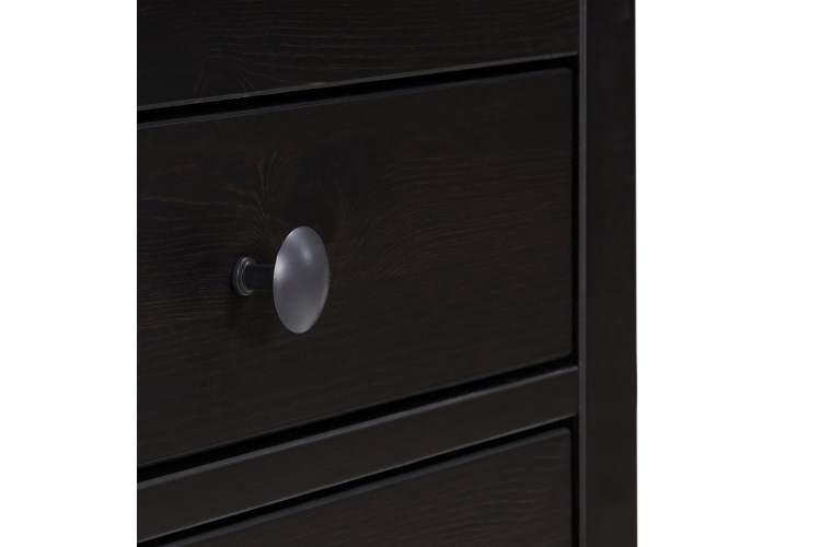 Комод КЫМОР 5 ящиков Черный/Светло-коричневый-7