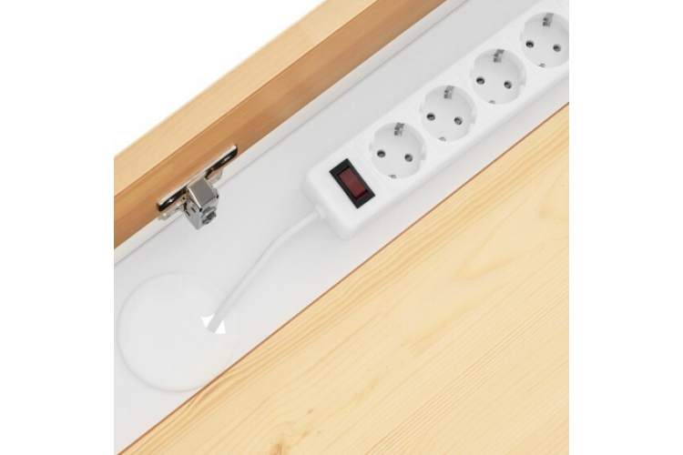 Письменный стол КЫМОР 121x47 Белый/Светло-коричневый-11