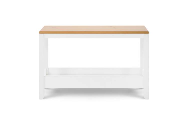 Консольный стол КОДЗУВ 100x35 Белый/Светло-коричневый-6