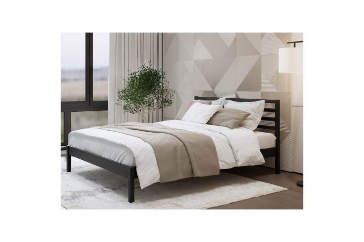 Кровать ТИРАНА 140х200 Черный-3