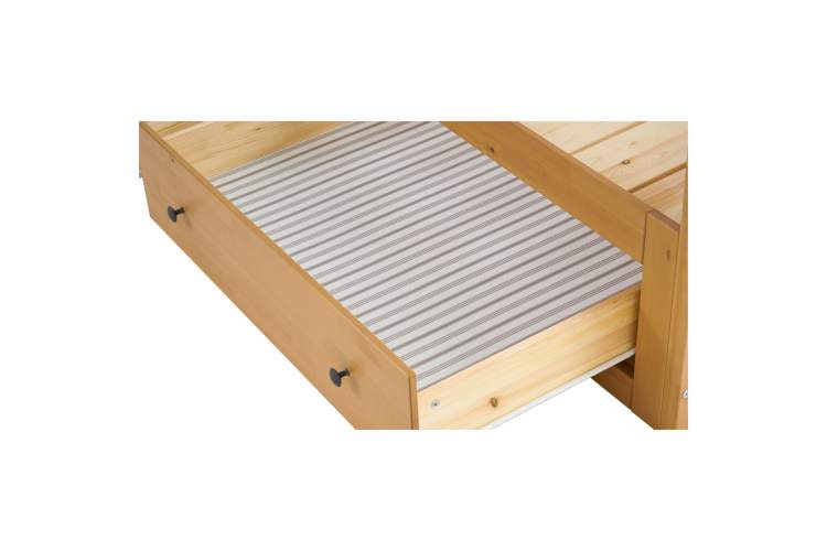 Кровать-кушетка КЫМОР с выдвижением 80x200 Светло-коричневый-11