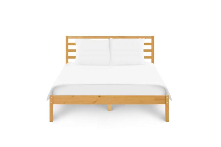 Кровать ТИРАНА 140х200 Светло-коричневый-1