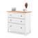 Комод КЫМОР 3 ящика Белый/Светло-коричневый