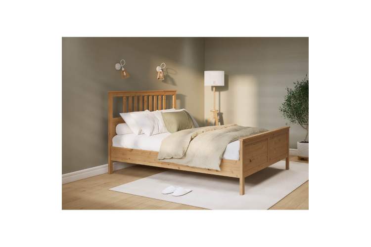 Кровать КЫМОР 140x200 Светло-коричневый-3