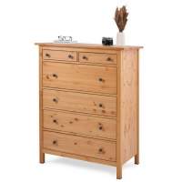 Комод КЫМОР 6 ящиков Светло-коричневый