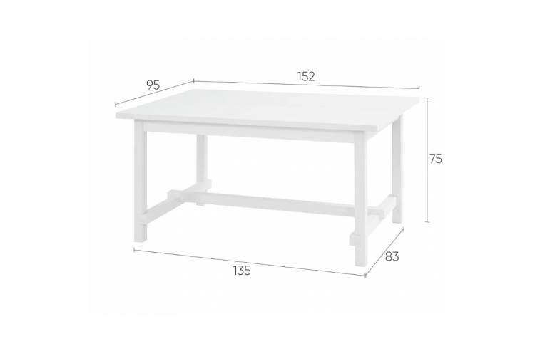 Обеденный стол ТОЛЫСЬ 152x95 ДСП-10