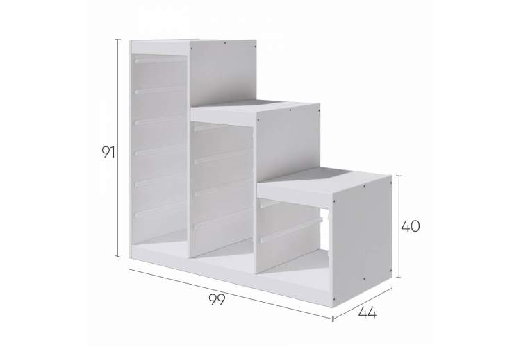 Каркас стеллажа СЫНОД 99х91х44 Белый-8