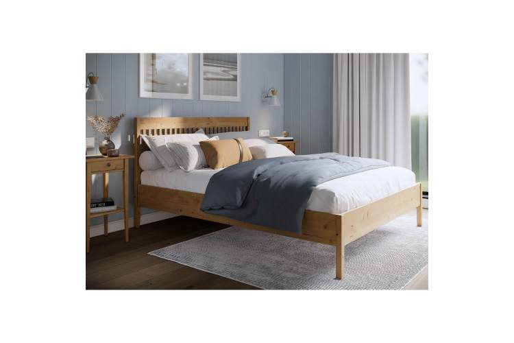 Кровать ИЛЕКСА 160х200 Светло-коричневый-2