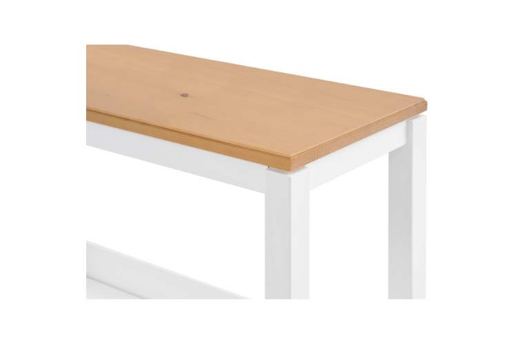 Консольный стол КОДЗУВ 100x35 Белый/Светло-коричневый-8